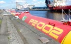 Pelamis Wave Energy At Dock | Credit - Department Of Energy And Climate Change